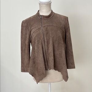 BCBG Brown Suede Women's Jacket